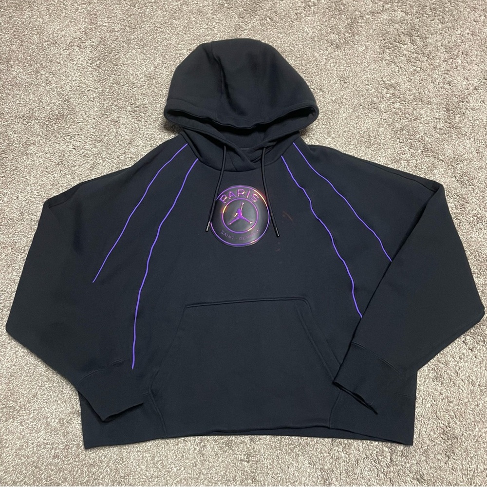 Women’s Jordan x Paris Saint Germain Crop Hoodie Size XL